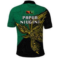 Papua New Guinea Enga Province Polo Shirt PNG Birds Of Paradise Polynesian Arty Style LT03 - Polynesian Pride