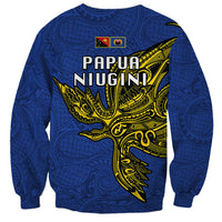 Papua New Guinea Gulf Province Sweatshirt PNG Birds Of Paradise Polynesian Arty Style LT03 - Polynesian Pride