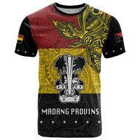 Custom Papua New Guinea Madang Province T Shirt PNG Birds Of Paradise Polynesian Arty Style LT03 Yellow - Polynesian Pride