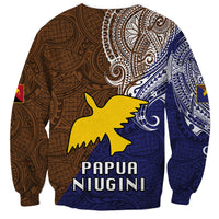 Papua New Guinea Manus Province Sweatshirt PNG Birds Of Paradise Polynesian Arty Style LT03 - Polynesian Pride