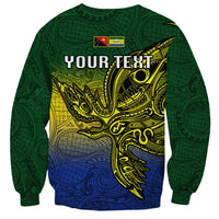 Custom Papua New Guinea Morobe Province Sweatshirt PNG Birds Of Paradise Polynesian Arty Style LT03 - Polynesian Pride