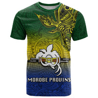 Custom Papua New Guinea Morobe Province T Shirt PNG Birds Of Paradise Polynesian Arty Style LT03 Yellow - Polynesian Pride