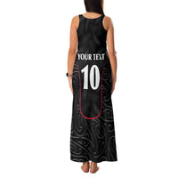 Custom New Zealand Rugby Family Matching Tank Maxi Dress and Hawaiian Shirt Maori All Black Championship 2024 and Silver Fern LT03 - Polynesian Pride