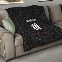 Custom New Zealand Rugby Quilt Maori All Black Championship 2024 and Silver Fern LT03 - Polynesian Pride
