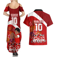 personalised-tonga-rugby-couples-matching-summer-maxi-dress-and-hawaiian-shirt-sipi-tau-dance-coat-of-arms-ngatu-pattern