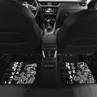 Cook Islands Vaa Polynesian Art Tattoo Car Mats Black Color