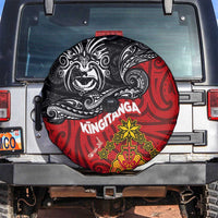 The Kingitanga - Maori King Movement Spare Tire Cover Ko Te Mana Motuhake Emblem with Moko and Polynesian Art Tattoo