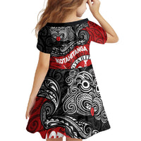 Maori Kotahitanga Family Matching Mermaid Dress and Hawaiian Shirt Aotearoa Spirit with Maori Mask and Polynesian Art Tattoo LT03 - Polynesian Pride