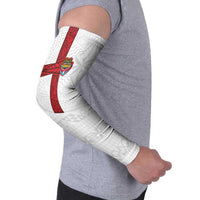 Custom Tonga Ngatu Art Rugby Mate Ma'a Arm Sleeves - Polynesian Pride