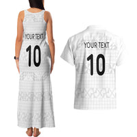 Custom Tonga Ngatu Art Rugby Mate Ma'a Couples Matching Tank Maxi Dress and Hawaiian Shirt LT03 - Polynesian Pride