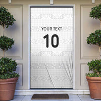 Custom Tonga Ngatu Art Rugby Mate Ma'a Door Cover - Polynesian Pride