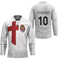 Custom Tonga Ngatu Art Rugby Mate Ma'a Hockey Jersey LT03 - Polynesian Pride
