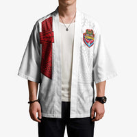 Custom Tonga Ngatu Art Rugby Mate Ma'a Kimono - Polynesian Pride
