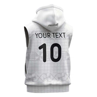 Custom Tonga Ngatu Art Rugby Mate Ma'a Sleeveless Hoodie - Polynesian Pride