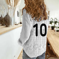 Custom Tonga Ngatu Art Rugby Mate Ma'a Women Casual Shirt - Polynesian Pride