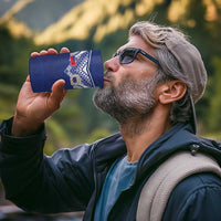 Custom Samoa Rugby 4 in 1 Can Cooler Tumbler Pacific Motifs - Polynesian Pride