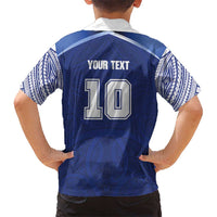 Custom Samoa Rugby Family Matching Off Shoulder Short Dress and Hawaiian Shirt Pacific Motifs LT03 - Polynesian Pride