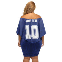 Custom Samoa Rugby Family Matching Off Shoulder Short Dress and Hawaiian Shirt Pacific Motifs LT03 - Polynesian Pride