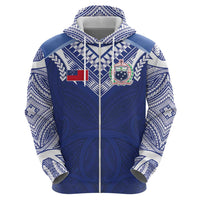 Custom Samoa Rugby Hoodie Pacific Motifs - Polynesian Pride
