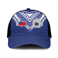 Samoa Rugby Mesh Trucker Cap Pacific Motifs - Polynesian Pride