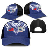 Samoa Rugby Mesh Trucker Cap Pacific Motifs LT03 - Polynesian Pride
