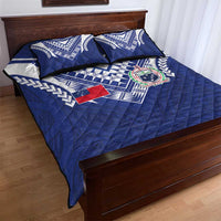 Samoa Rugby Quilt Bed Set Pacific Motifs - Polynesian Pride
