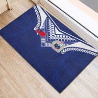 Samoa Rugby Rubber Doormat Pacific Motifs - Polynesian Pride