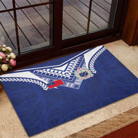 Samoa Rugby Rubber Doormat Pacific Motifs - Polynesian Pride