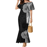 Samoan Tatau Family Matching Mermaid Dress and Hawaiian Shirt Art Tribal Traditional Tattoos - Polynesian Pride