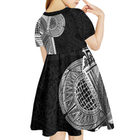 Samoan Tatau Kid Short Sleeve Dress Art Tribal Traditional Tattoos - Polynesian Pride