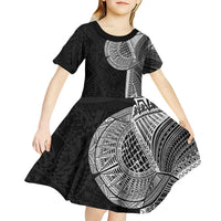 Samoan Tatau Kid Short Sleeve Dress Art Tribal Traditional Tattoos LT03 - Polynesian Pride