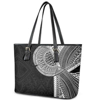 Samoan Tatau Leather Tote Bag Art Tribal Traditional Tattoos - Polynesian Pride
