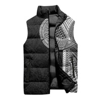 Samoan Tatau Sleeveless Puffer Jacket Art Tribal Traditional Tattoos - Polynesian Pride