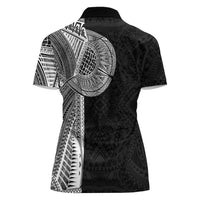 Samoan Tatau Women Polo Shirt Art Tribal Traditional Tattoos LT03 - Polynesian Pride