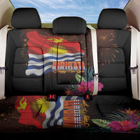 Kiribati Flag and Fireworks Back Car Seat Cover First Place Welcome the New Year - Polynesian Pride