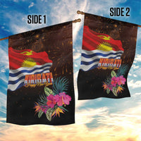 Kiribati Flag and Fireworks Garden Flag First Place Welcome the New Year - Polynesian Pride