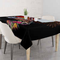 Kiribati Flag and Fireworks Tablecloth First Place Welcome the New Year - Polynesian Pride
