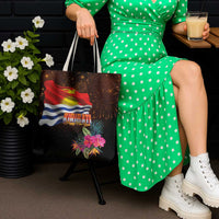 Kiribati Flag and Fireworks Tote Bag First Place Welcome the New Year - Polynesian Pride