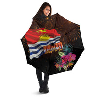 Kiribati Flag and Fireworks Umbrella First Place Welcome the New Year - Polynesian Pride
