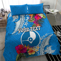 Yap Day Bedding Set Tapa Pattern with Hisbiscus LT03 - Polynesian Pride
