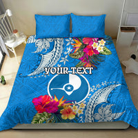 Yap Day Bedding Set Tapa Pattern with Hisbiscus LT03 - Polynesian Pride
