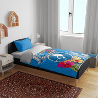 Yap Day Bedding Set Tapa Pattern with Hisbiscus LT03 - Polynesian Pride