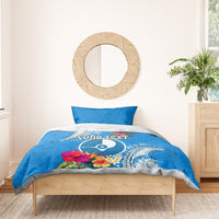 Yap Day Bedding Set Tapa Pattern with Hisbiscus LT03 - Polynesian Pride