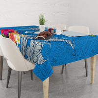 Yap Day Tablecloth Tapa Pattern with Hisbiscus LT03 - Polynesian Pride