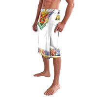 Haiti Flag Traditional Dashiki Lavalava White Color - Polynesian Pride