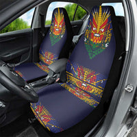 Haiti Flag Traditional Dashiki Car Seat Cover Black Color - Polynesian Pride