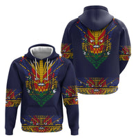 Haiti Flag Traditional Dashiki Hoodie Black Color - Polynesian Pride