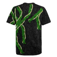 Hawaii Maile Lei Rugby Jersey Aloha Black Color LT03 - Polynesian Pride