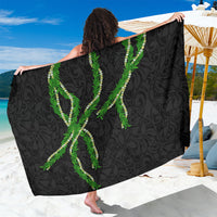 Hawaii Maile Lei Sarong Aloha Black Color
