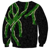 Hawaii Maile Lei Sweatshirt Aloha Black Color
